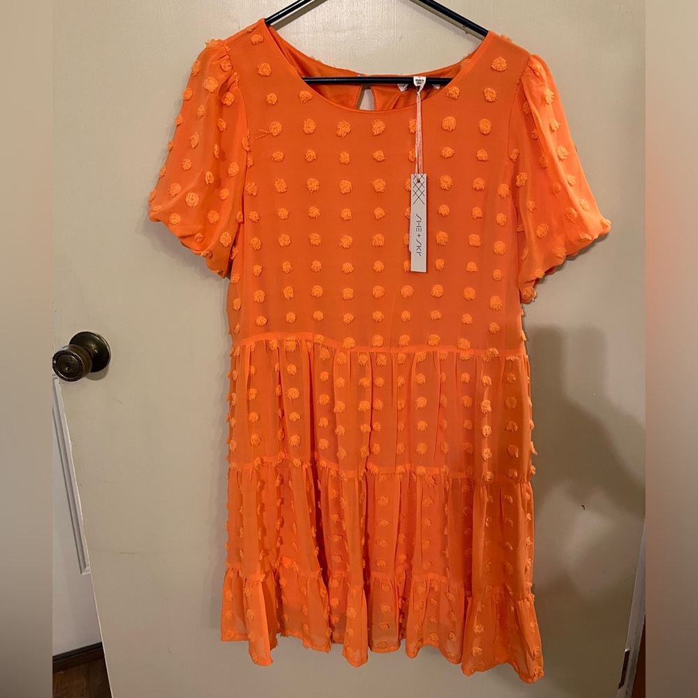 NWT women’s orange dress